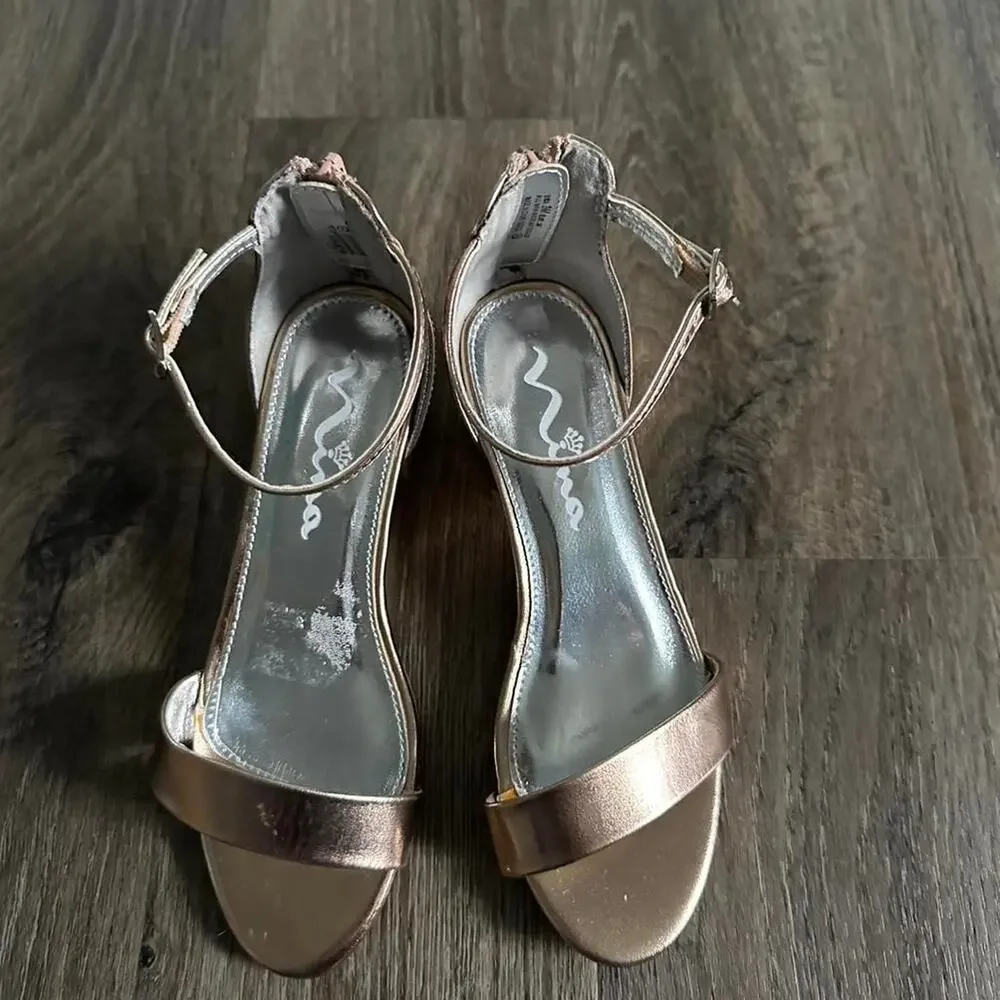 Mia rose gold dress sandals